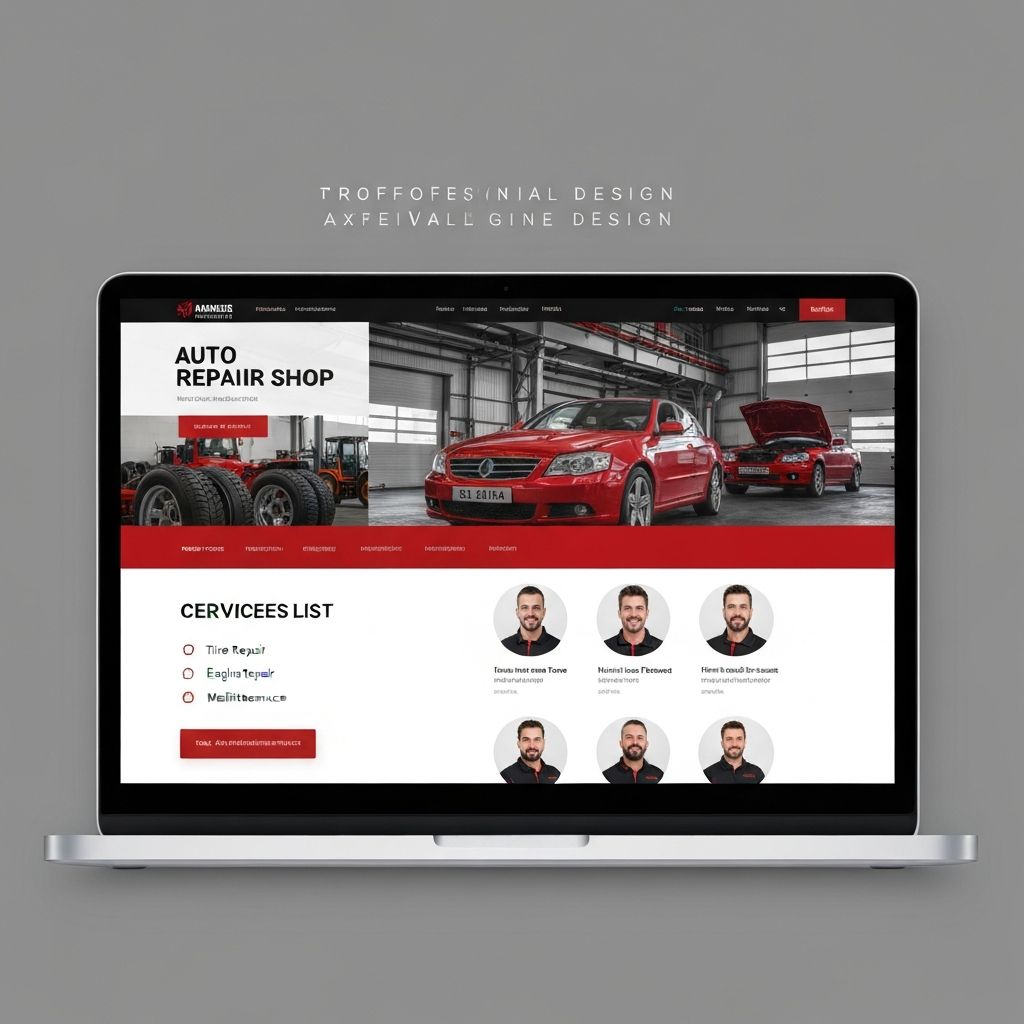 QuickFix Auto Service website design